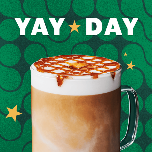 Celebrate Yay Day with 50% OFF at Starbucks - at Grocery 